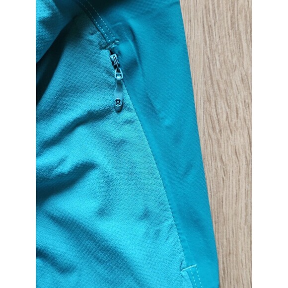 NEW Lululemon Sz 10 Trail Bound 1/2 Zip TealBlue Tropics Long Sleeve Running Top - Picture 3 of 9